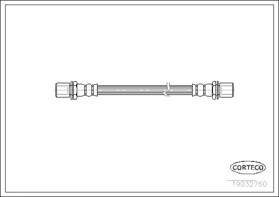 Handler.Part Brake hose CORTECO 19032760 1