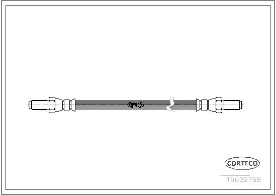 Handler.Part Brake hose CORTECO 19032768 1