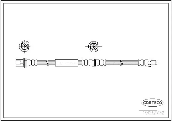 Handler.Part Brake hose CORTECO 19032772 1