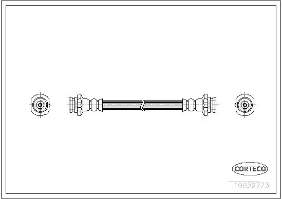 Handler.Part Brake hose CORTECO 19032773 1