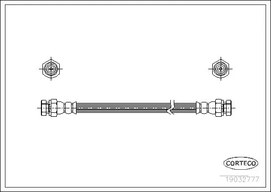 Handler.Part Brake hose CORTECO 19032777 1