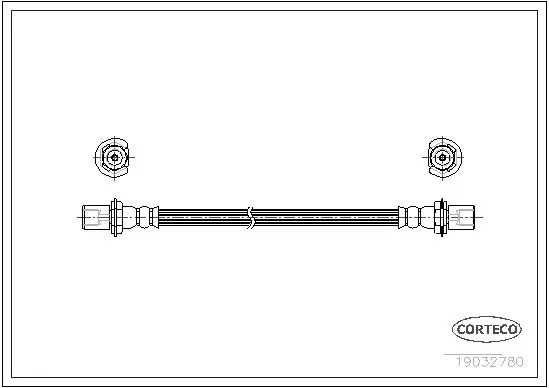 Handler.Part Brake hose CORTECO 19032780 1