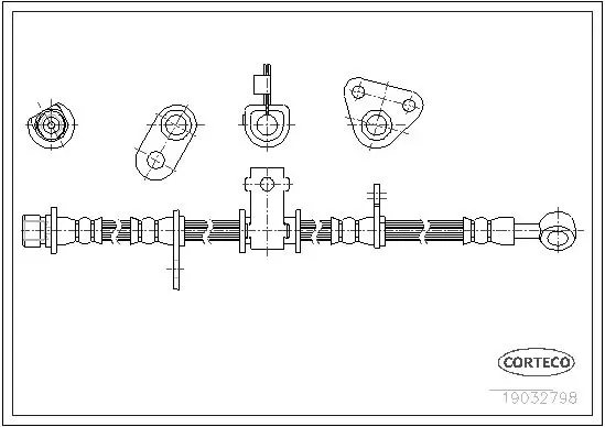 Handler.Part Brake hose CORTECO 19032798 1