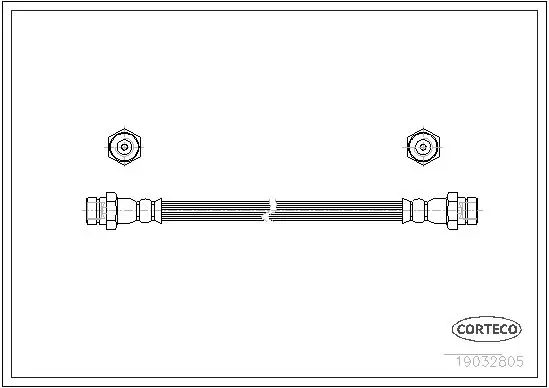 Handler.Part Brake hose CORTECO 19032805 1