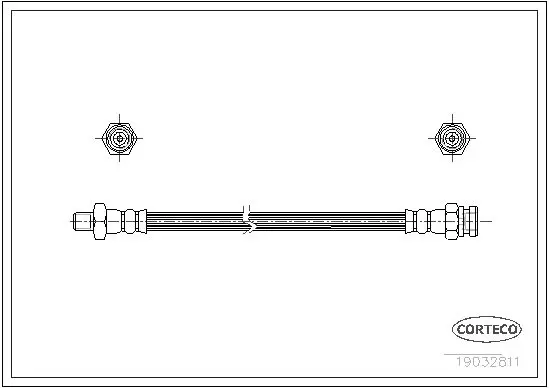 Handler.Part Brake hose CORTECO 19032811 1