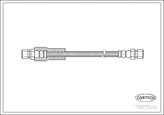 Handler.Part Brake hose CORTECO 19032832 1