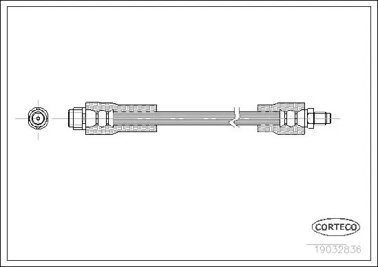 Handler.Part Brake hose CORTECO 19032836 1