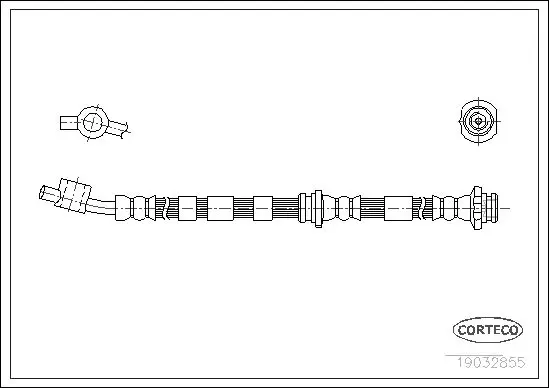 Handler.Part Brake hose CORTECO 19032855 1