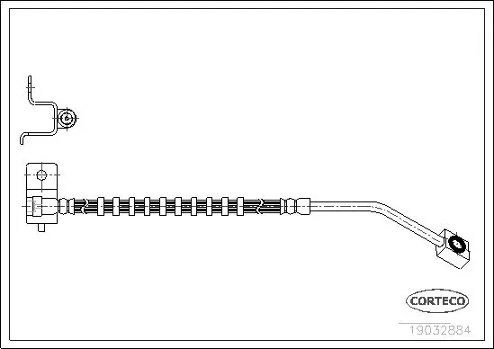 Handler.Part Brake hose CORTECO 19032884 1