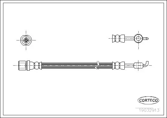 Handler.Part Brake hose CORTECO 19032913 1