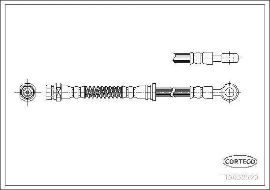 Handler.Part Brake hose CORTECO 19032929 1