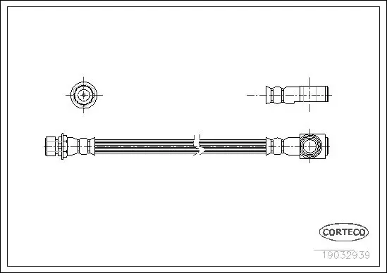 Handler.Part Brake hose CORTECO 19032939 1