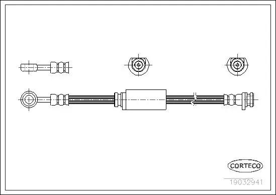 Handler.Part Brake hose CORTECO 19032941 1