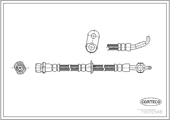 Handler.Part Brake hose CORTECO 19032948 1