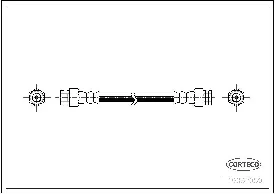 Handler.Part Brake hose CORTECO 19032959 1