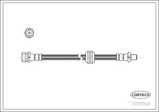 Handler.Part Brake hose CORTECO 19033008 1