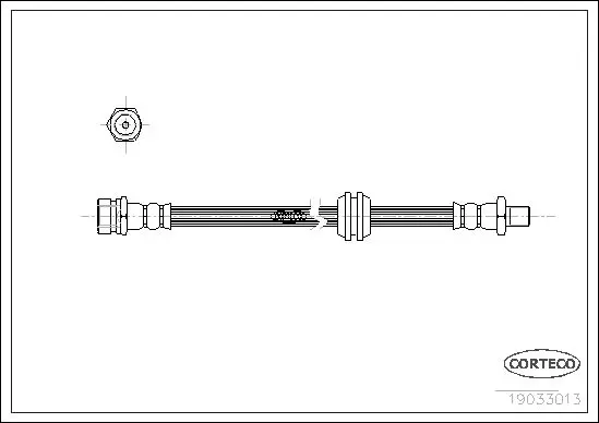 Handler.Part Brake hose CORTECO 19033013 1