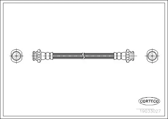 Handler.Part Brake hose CORTECO 19033027 1