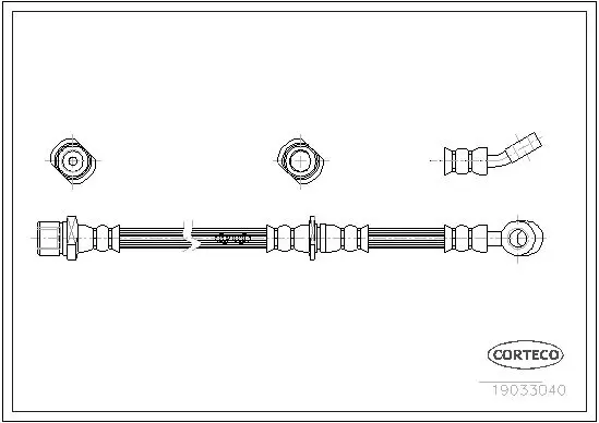 Handler.Part Brake hose CORTECO 19033040 1