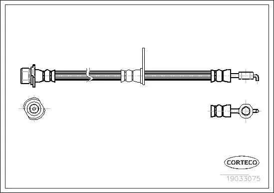 Handler.Part Brake hose CORTECO 19033075 1