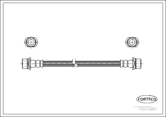 Handler.Part Brake hose CORTECO 19033081 1