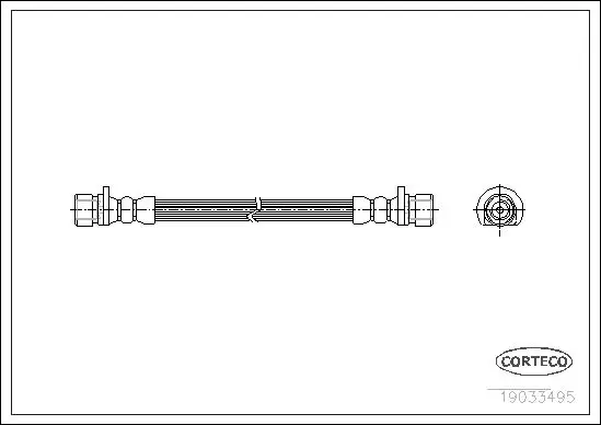 Handler.Part Brake hose CORTECO 19033495 1