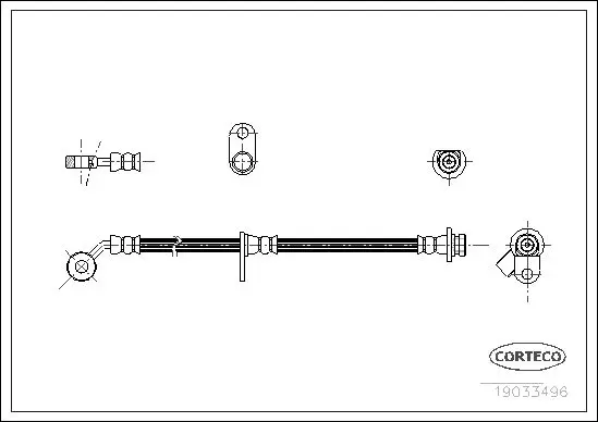 Handler.Part Brake hose CORTECO 19033496 1