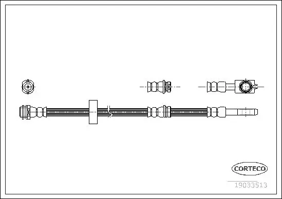 Handler.Part Brake hose CORTECO 19033513 1