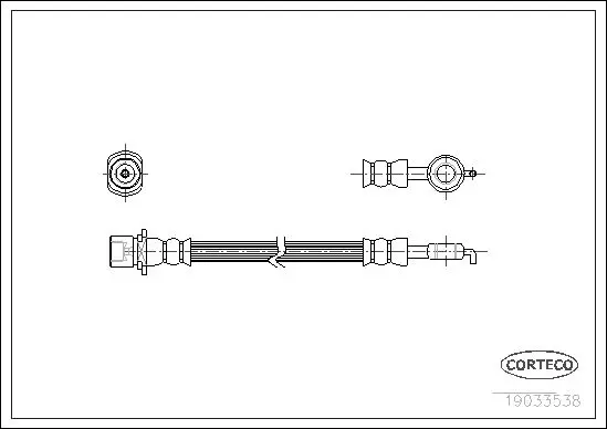 Handler.Part Brake hose CORTECO 19033538 1