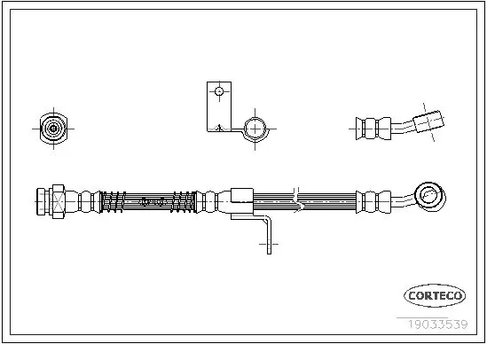 Handler.Part Brake hose CORTECO 19033539 1