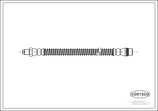 Handler.Part Brake hose CORTECO 19033551 1