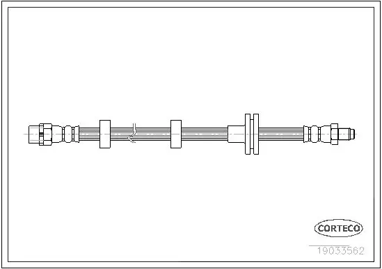 Handler.Part Brake hose CORTECO 19033562 1