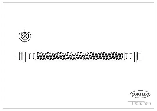 Handler.Part Brake hose CORTECO 19033563 1