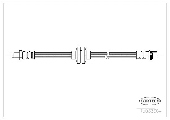 Handler.Part Brake hose CORTECO 19033564 1