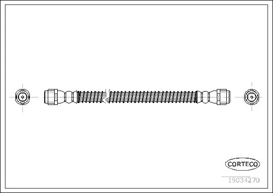 Handler.Part Brake hose CORTECO 19034270 1