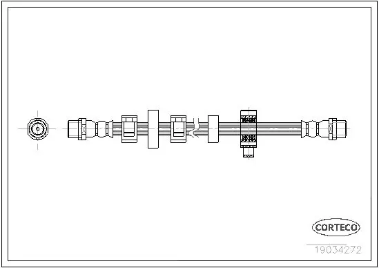 Handler.Part Brake hose CORTECO 19034272 1