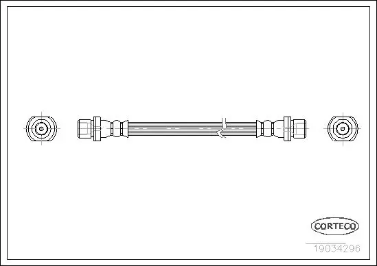 Handler.Part Brake hose CORTECO 19034296 1