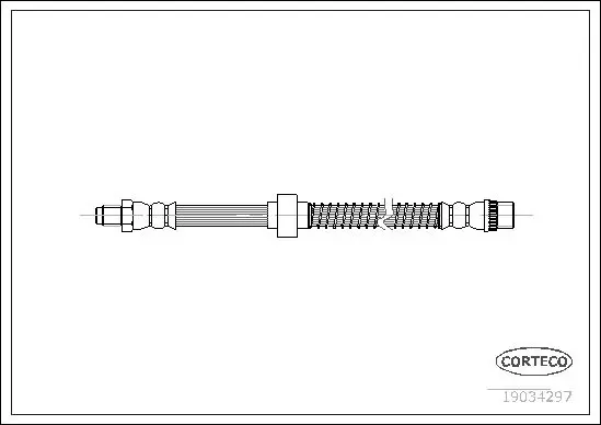 Handler.Part Brake hose CORTECO 19034297 1