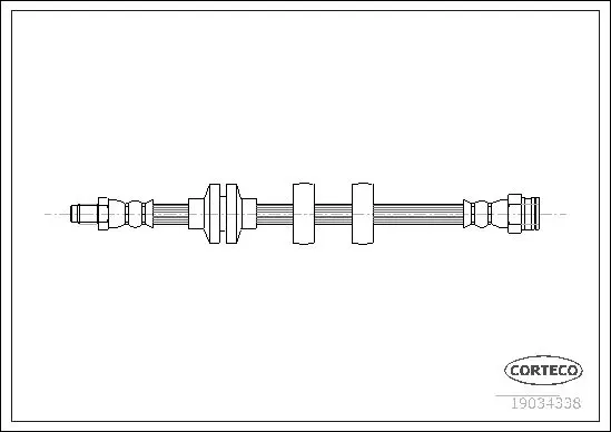 Handler.Part Brake hose CORTECO 19034338 1