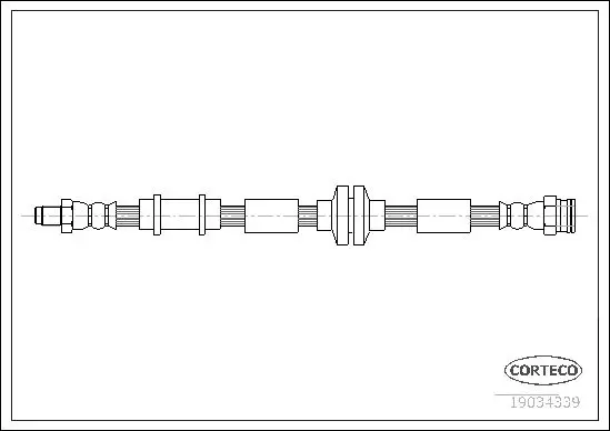 Handler.Part Brake hose CORTECO 19034339 1