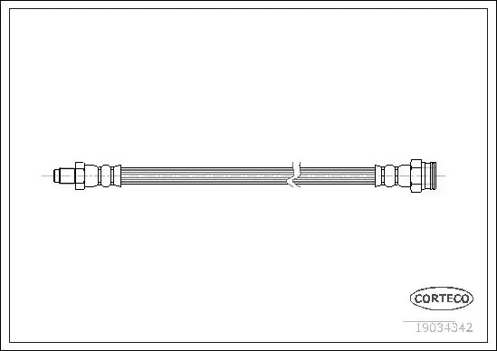 Handler.Part Brake hose CORTECO 19034342 1