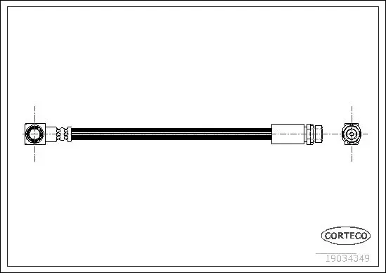 Handler.Part Brake hose CORTECO 19034349 1