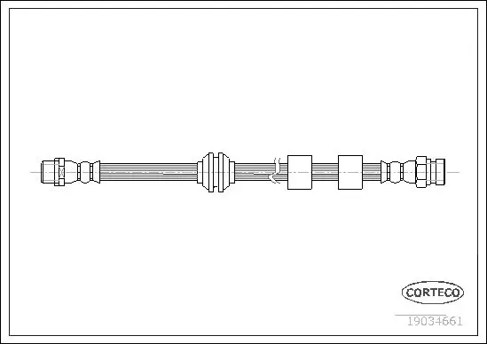 Handler.Part Brake hose CORTECO 19034661 1