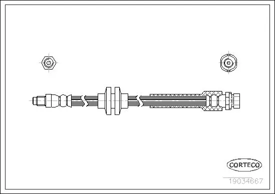 Handler.Part Brake hose CORTECO 19034667 1