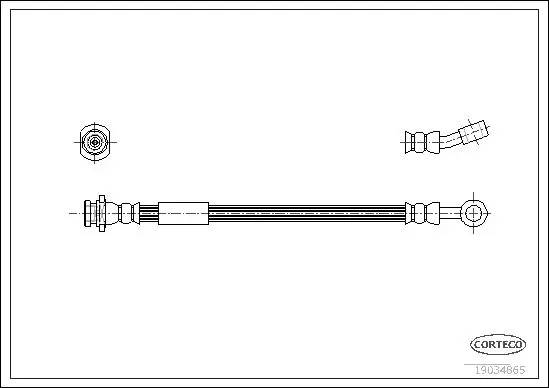 Handler.Part Brake hose CORTECO 19034865 1