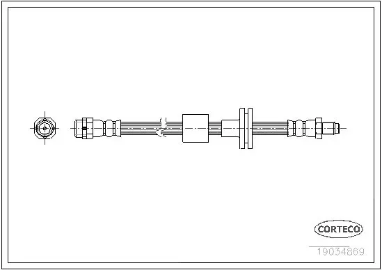 Handler.Part Brake hose CORTECO 19034869 3