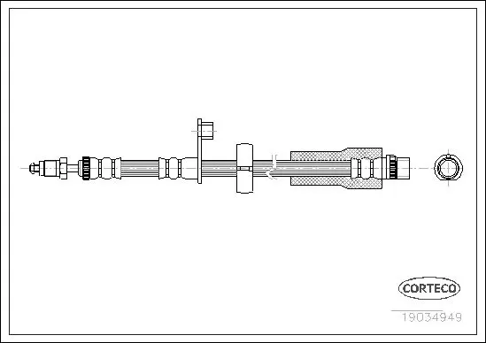 Handler.Part Brake hose CORTECO 19034949 1