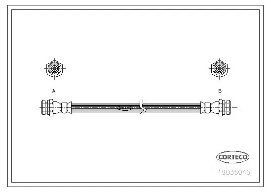 Handler.Part Brake hose CORTECO 19035046 1