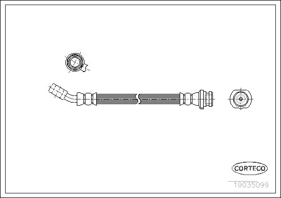 Handler.Part Brake hose CORTECO 19035051 1