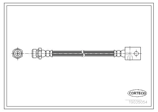 Handler.Part Brake hose CORTECO 19035054 1